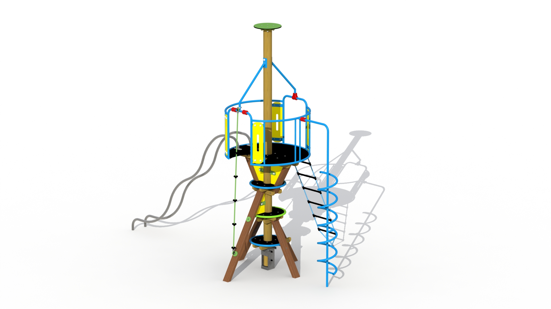 Ruimteveer (met glijbuizen)