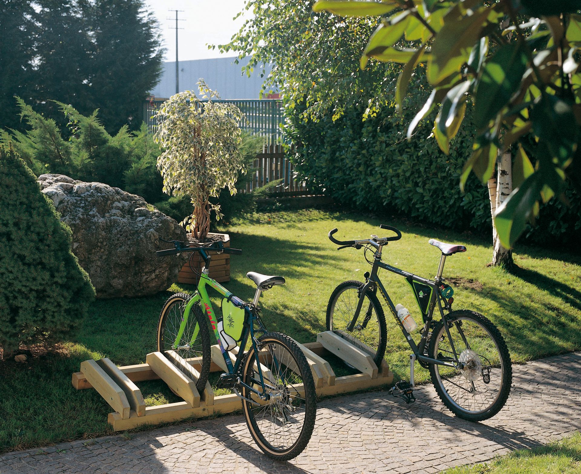 Velo fietsenrek, cm 200 - voor 5 fietsen, hout