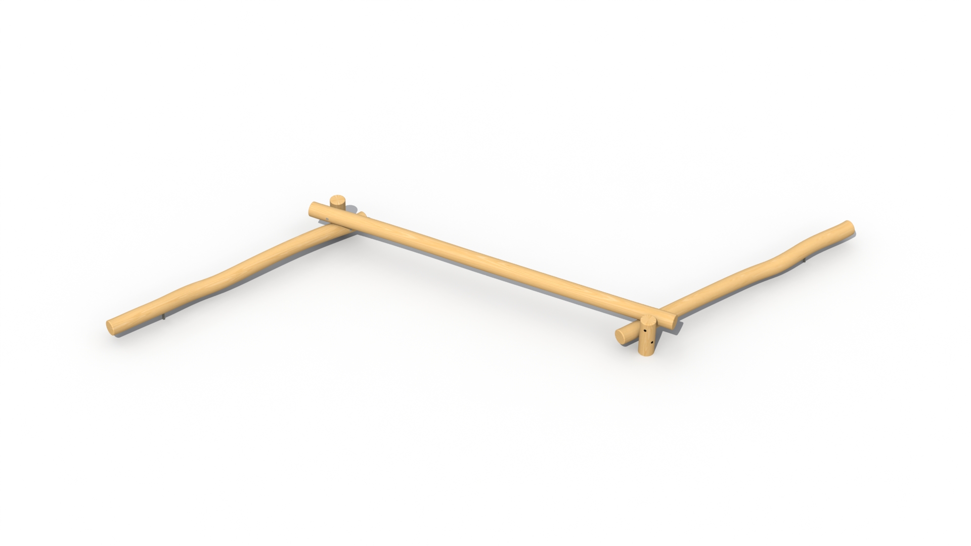 Driedelige evenwichtsbalk