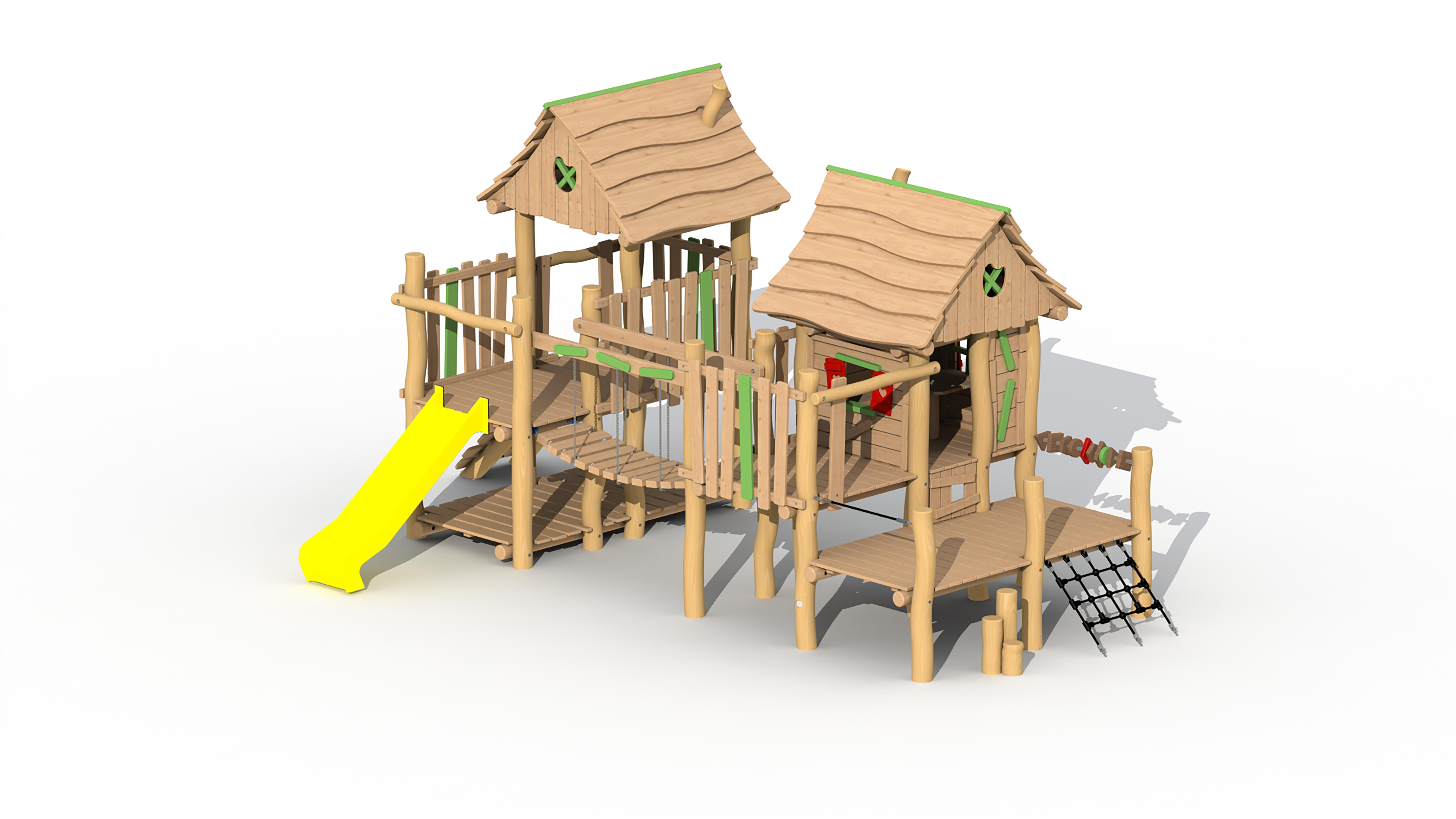 Stropersbos met uitbreiding  (gele kunststof glijbaan)