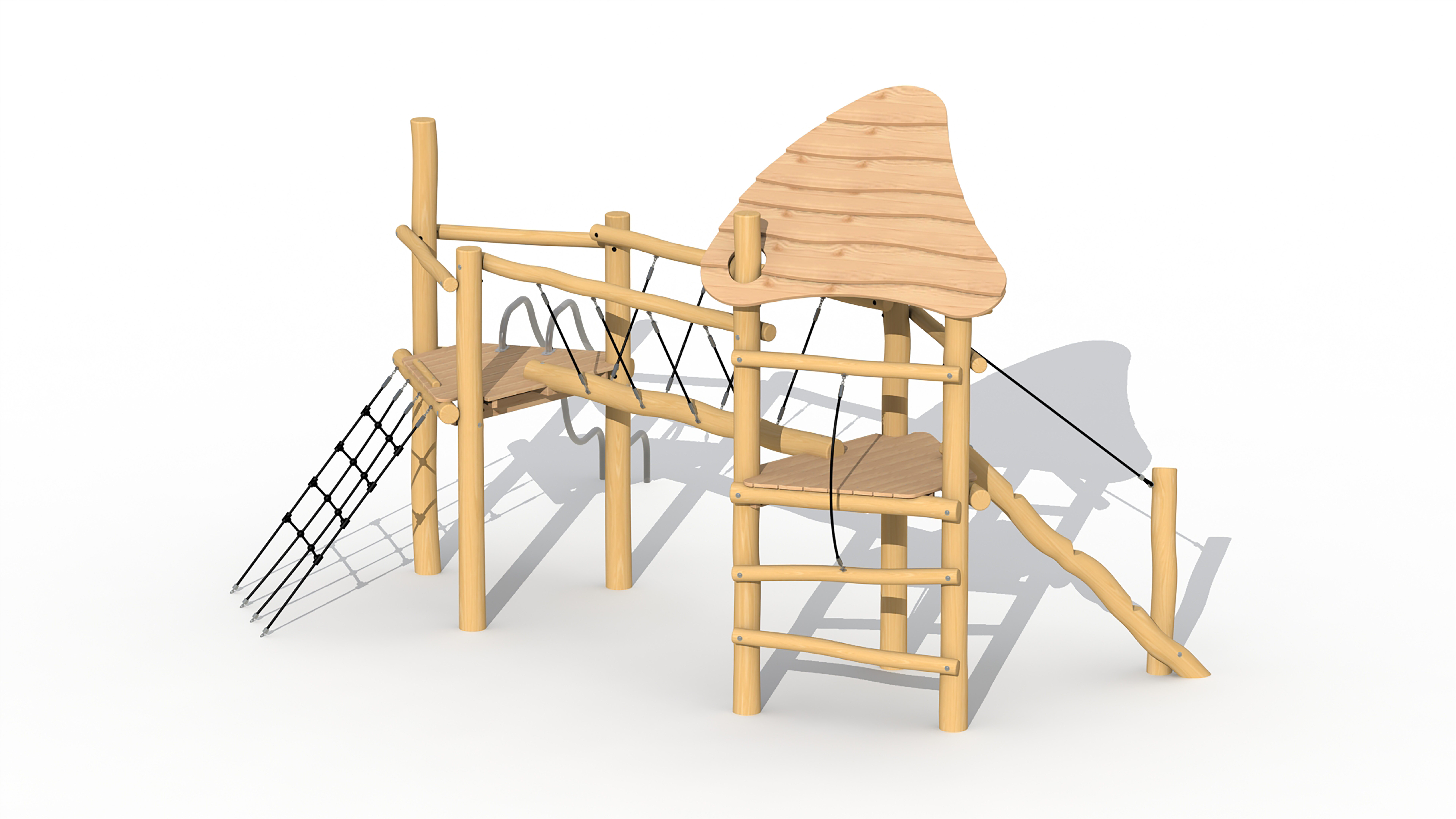 Keverbrugje (met glijbuizen, met dak)