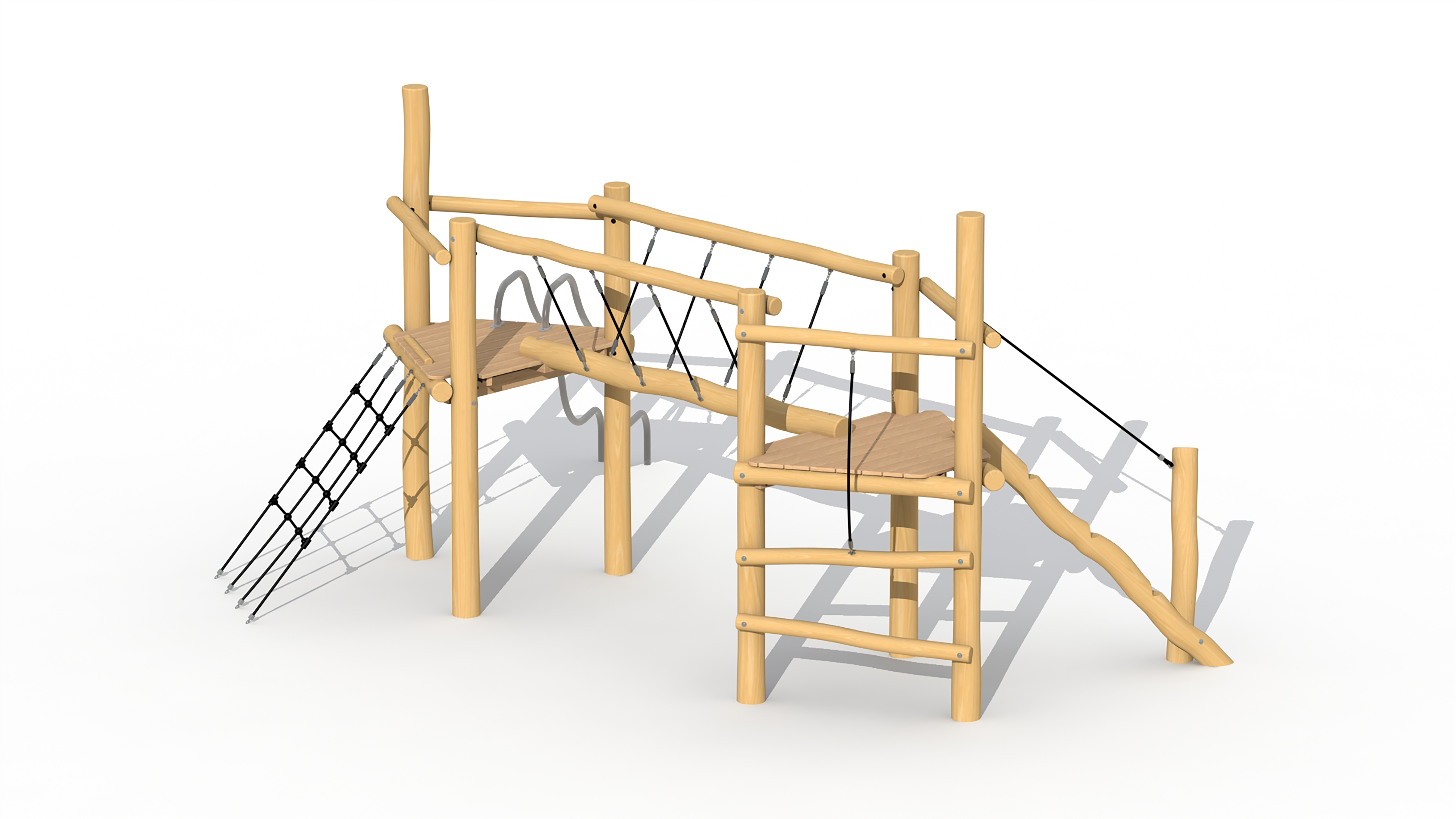 Keverbrugje (zonder dak, met glijbuizen)