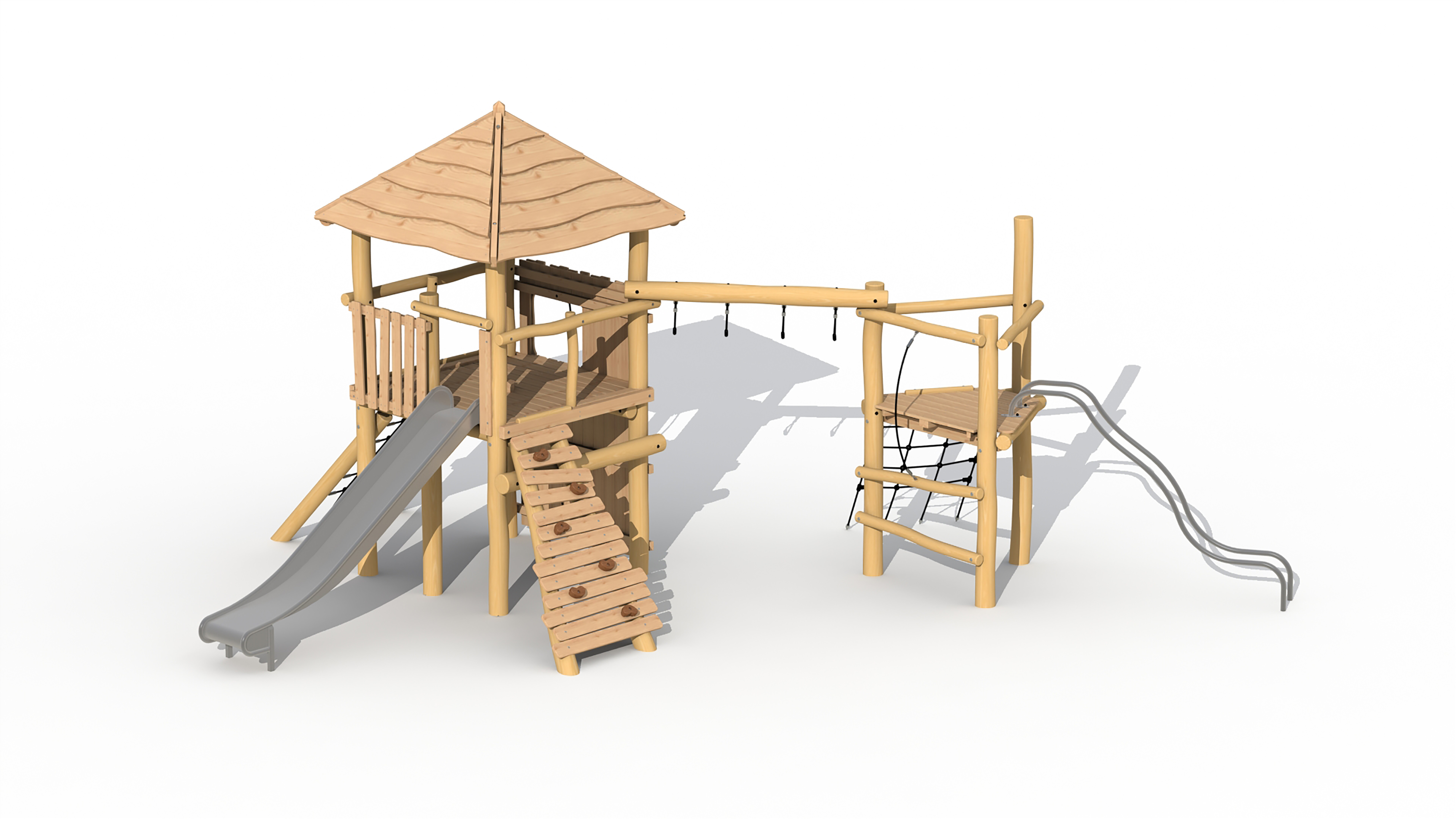 Combi-tovertoren (met dak, met hanglussen)