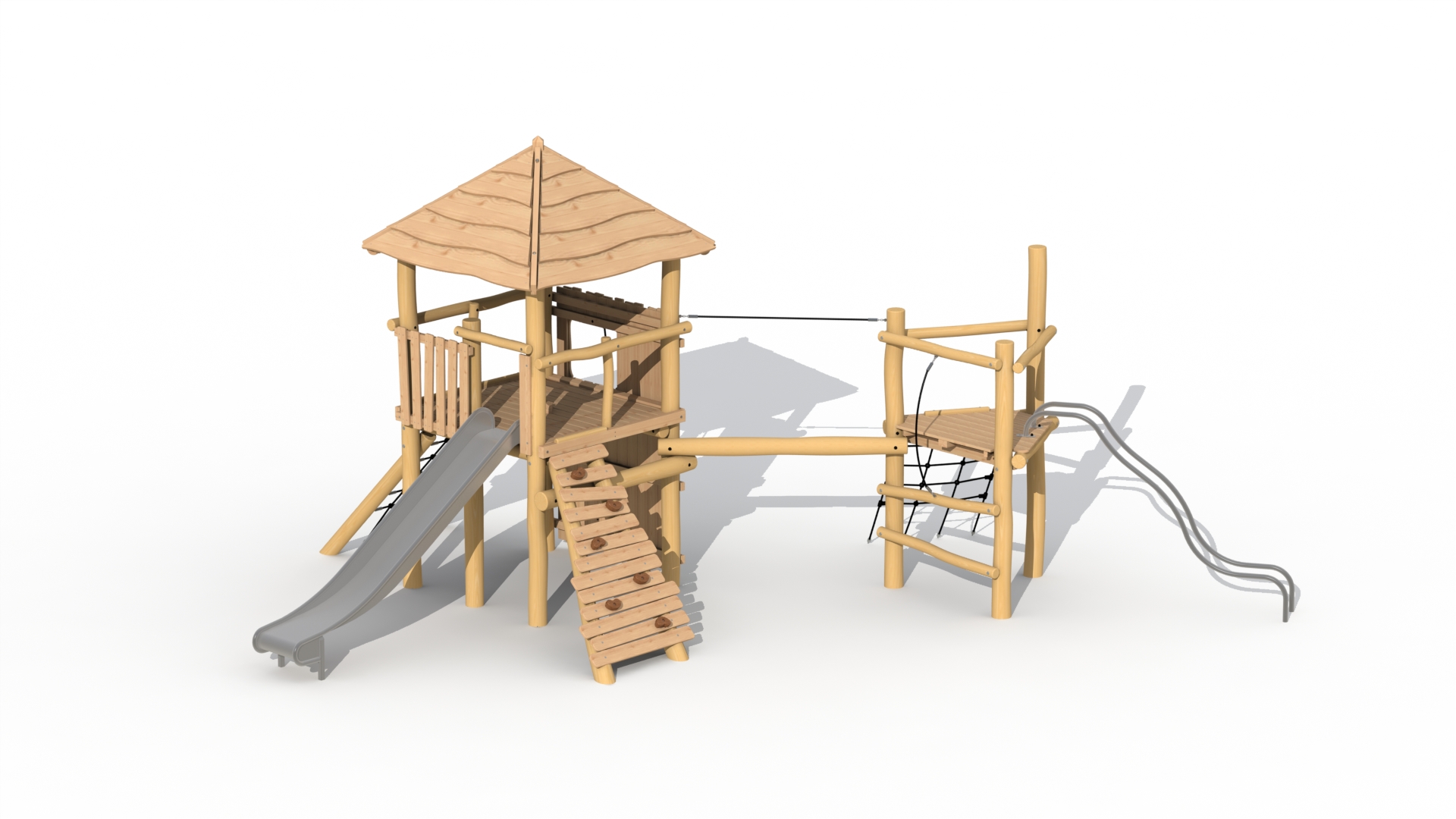 Combi-tovertoren (met dak, met loopbalk)