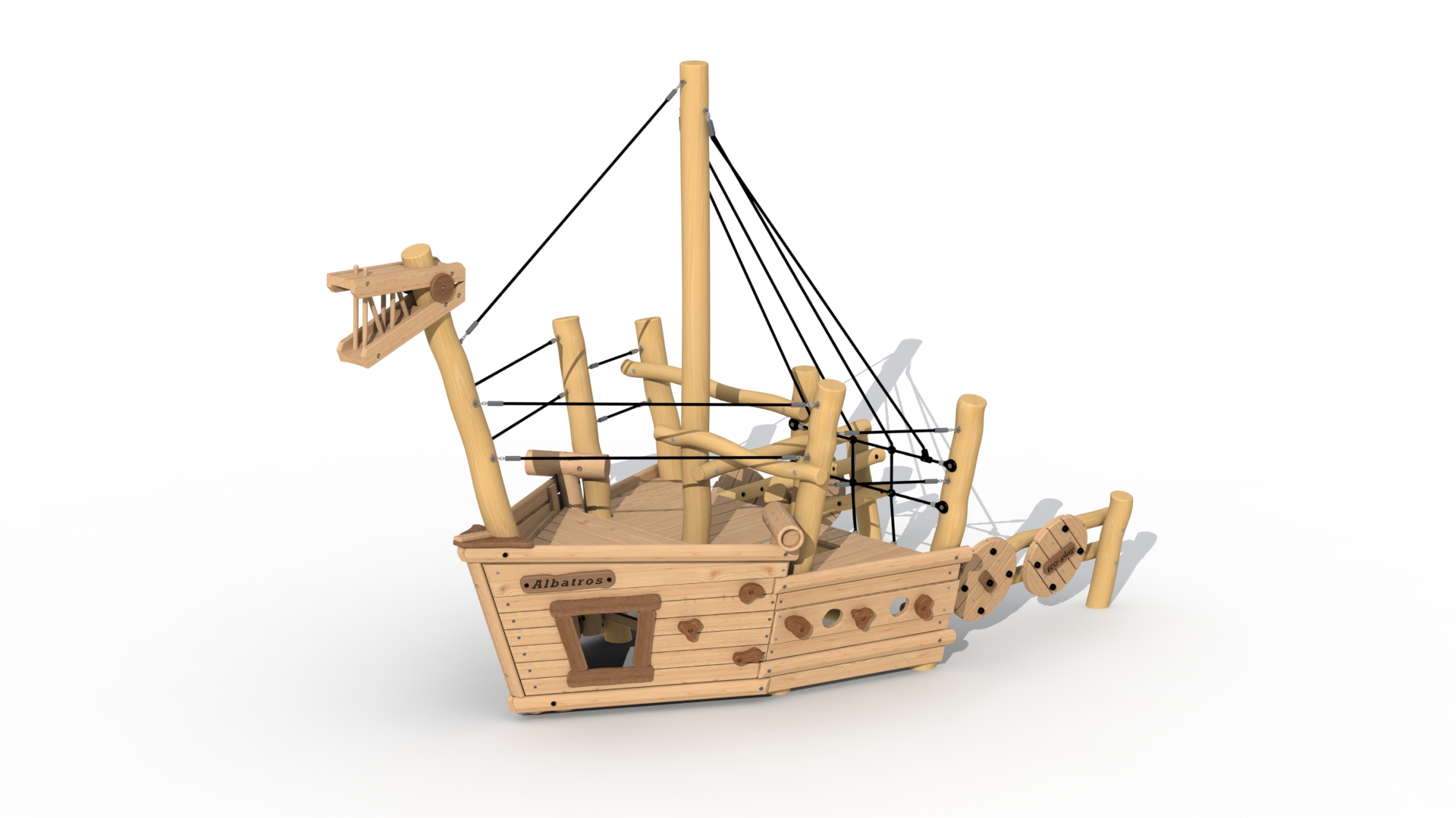 Piratenboot 'Albatros' (voorsteven)