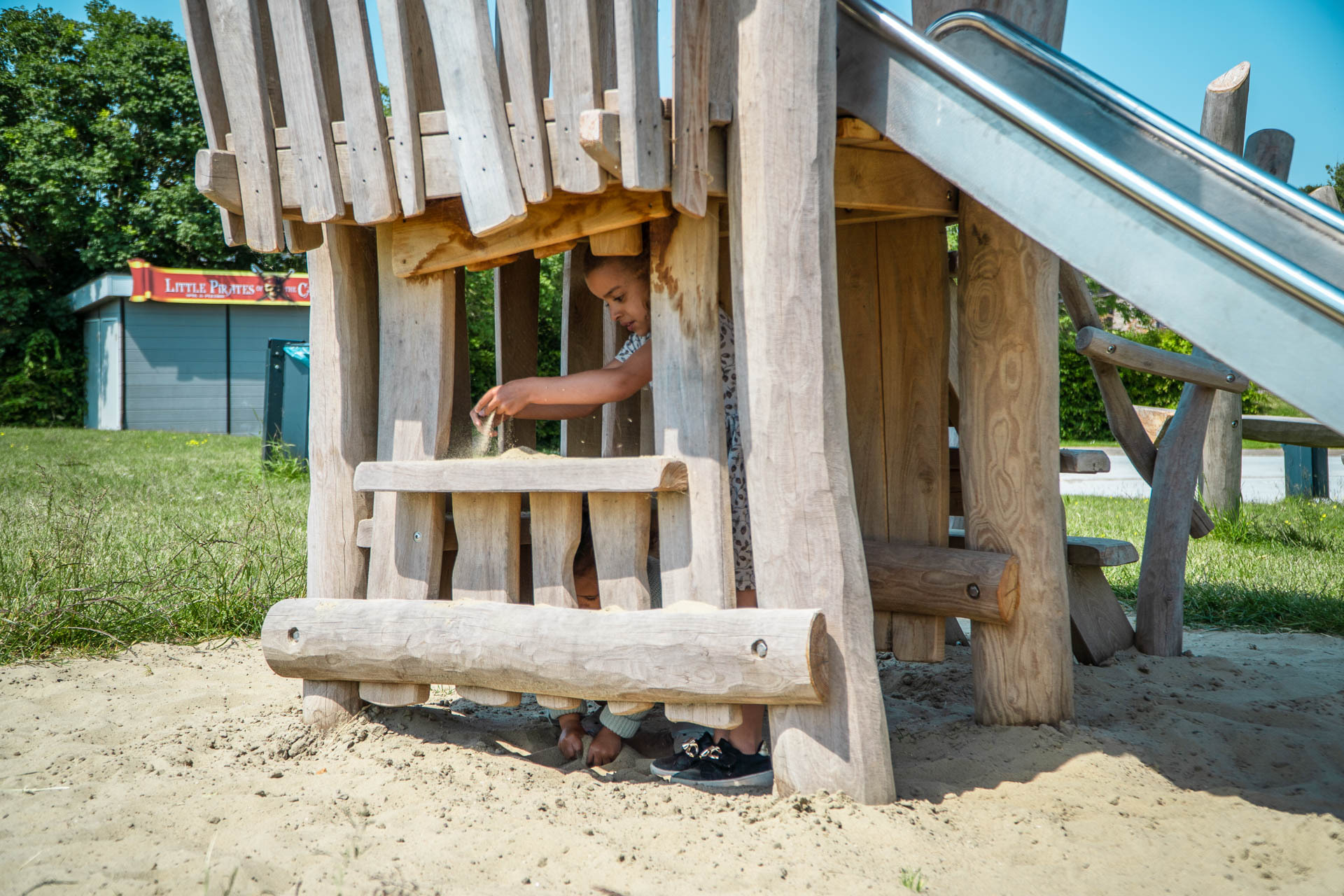 Boskabouter met glijbaan