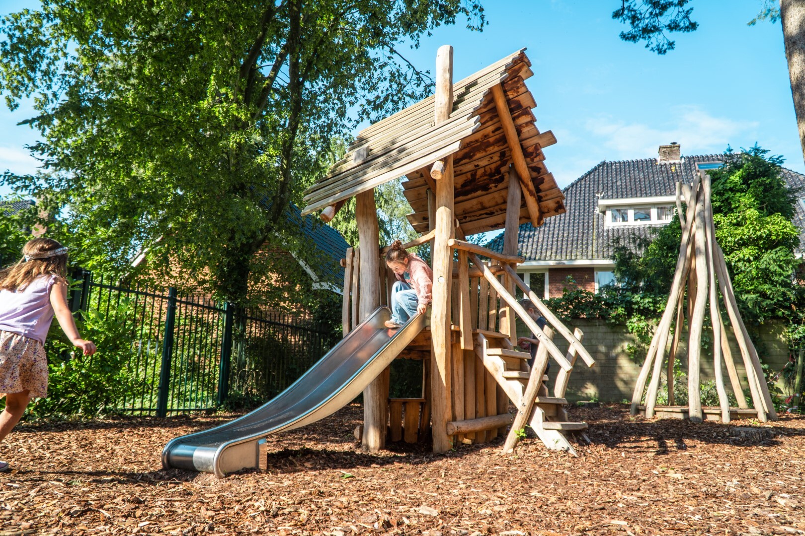 Boskabouter met glijbaan