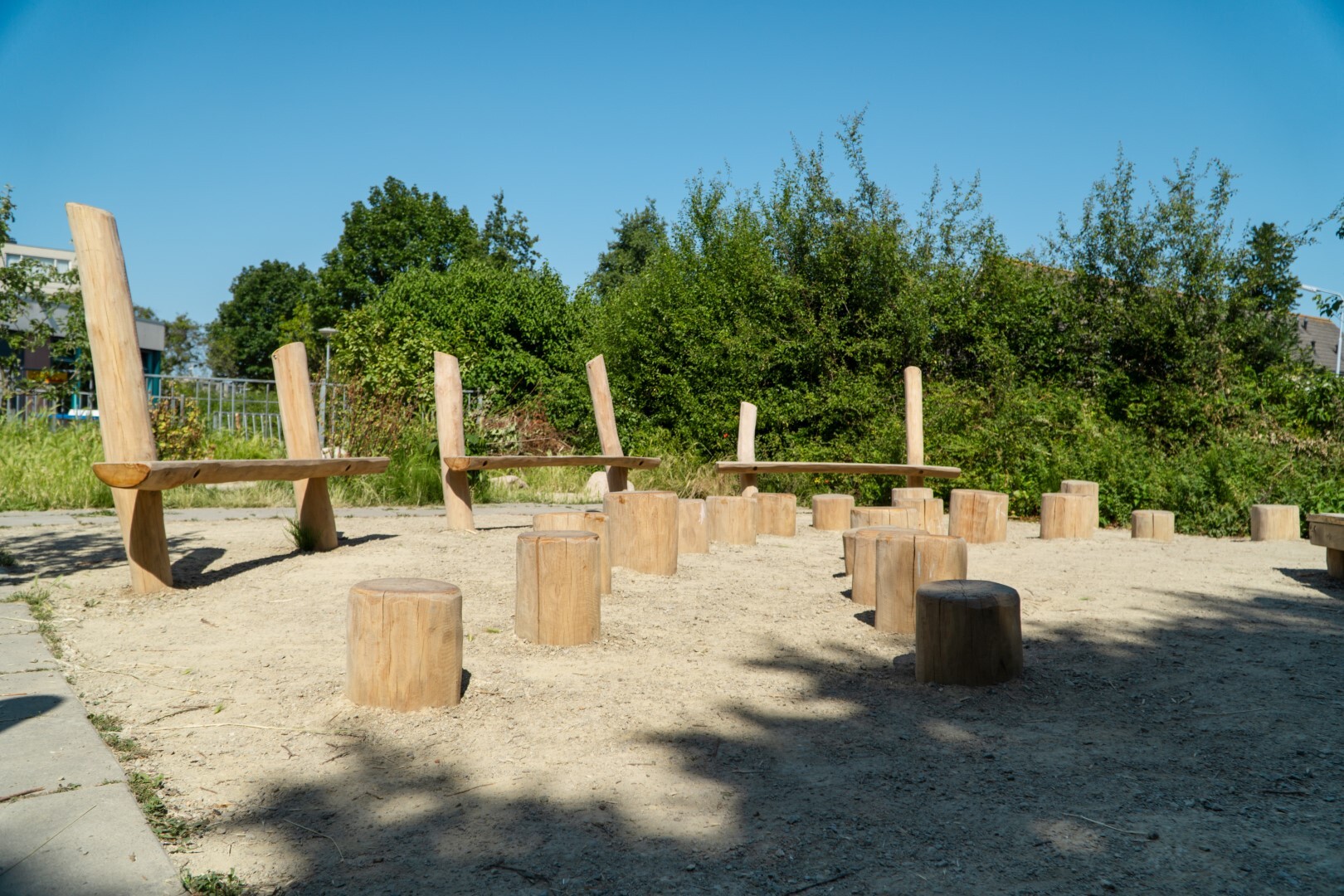 Buitenklas met krijtbord