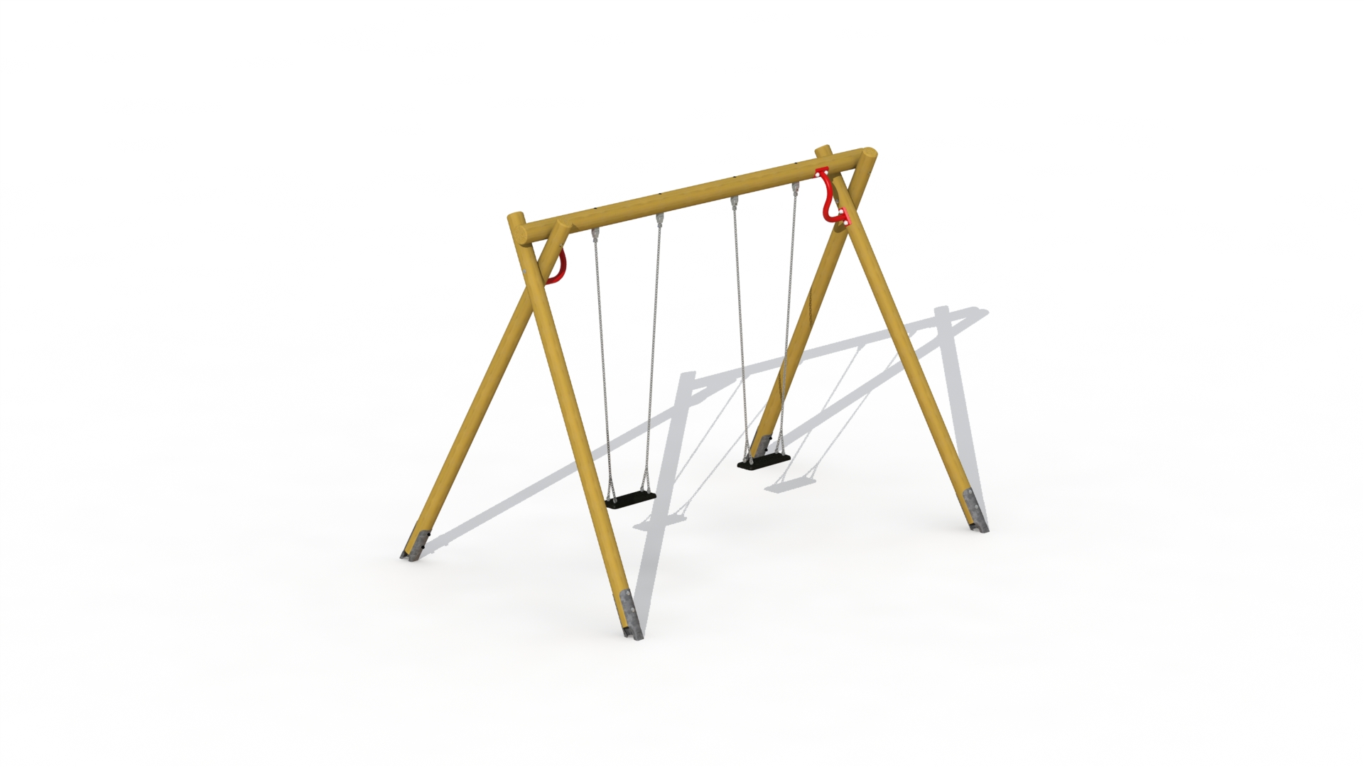 Zware schommel (2 rubberzittingen)