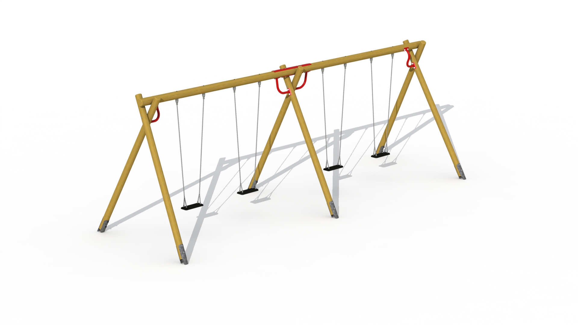 Dubbele schommel (met 4 zittingen)