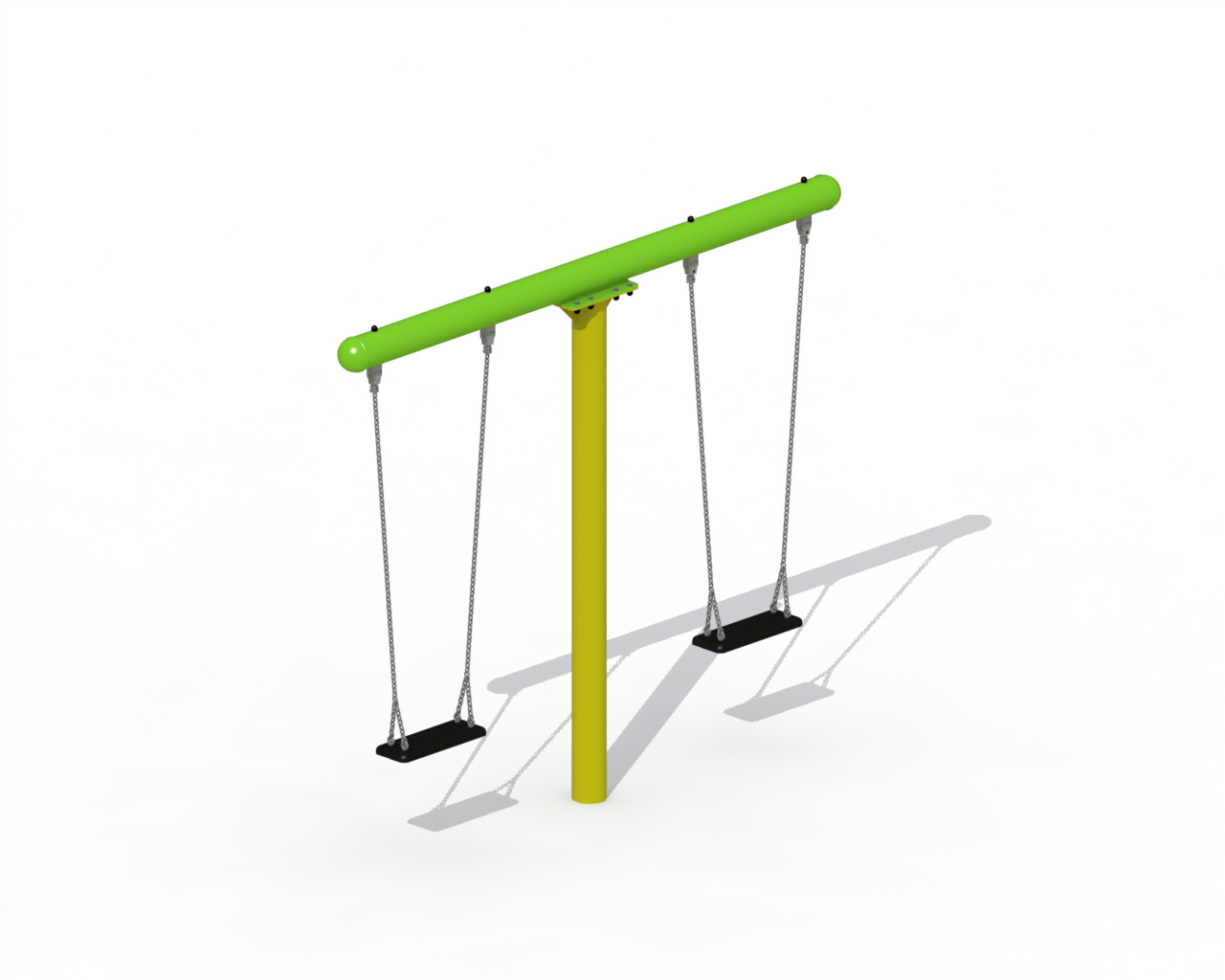 Metalen T-schommel