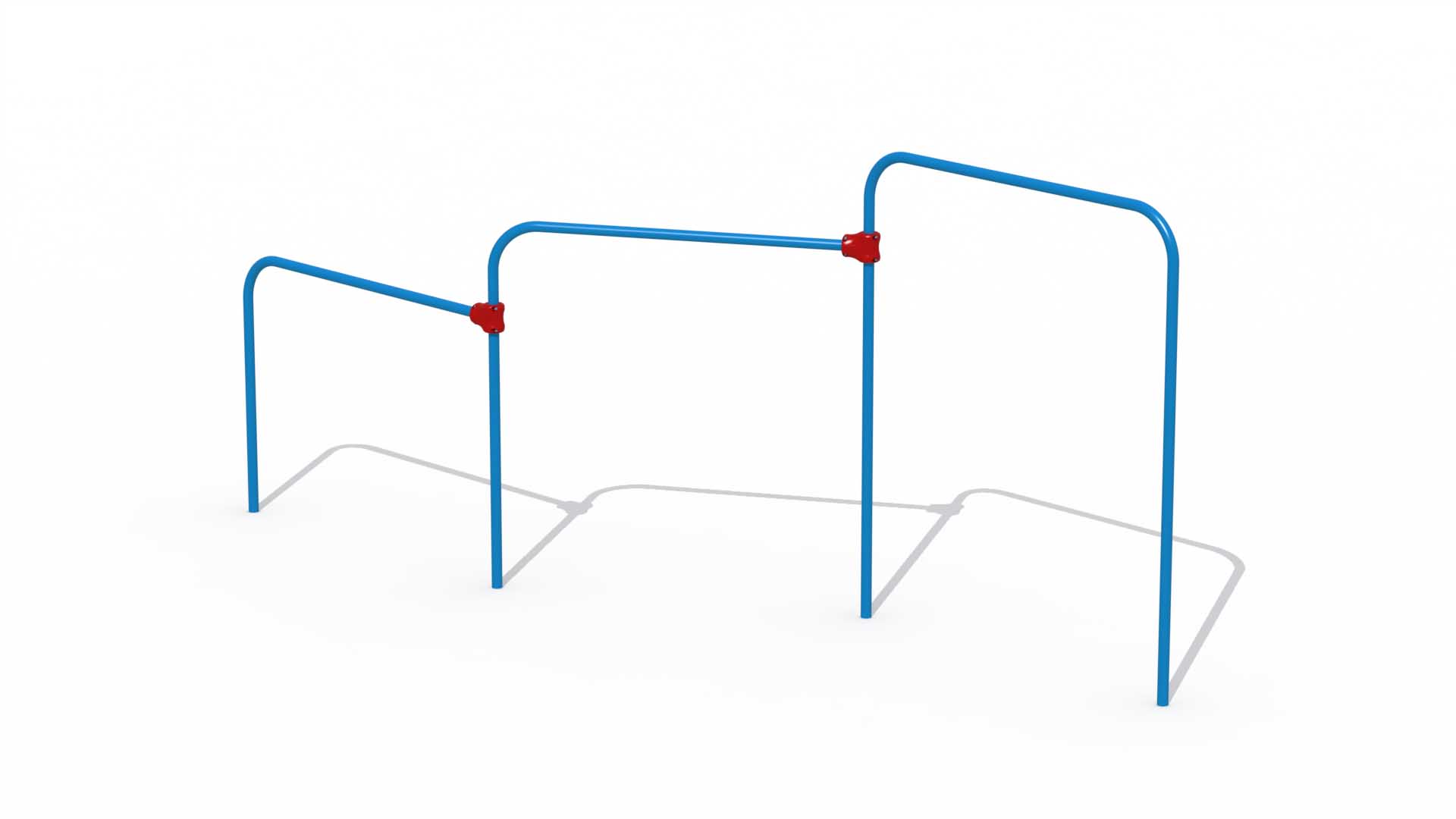 Metalen duikelrek (3 rekstokken)