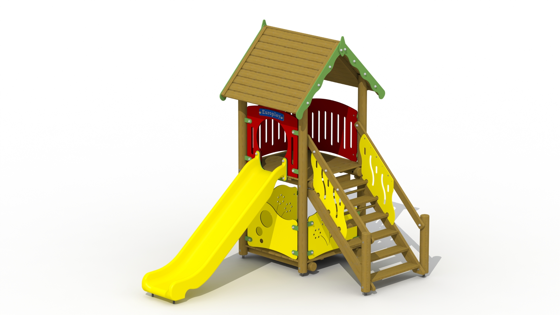 Glijbaanhuisje (kunststof glijbaan)