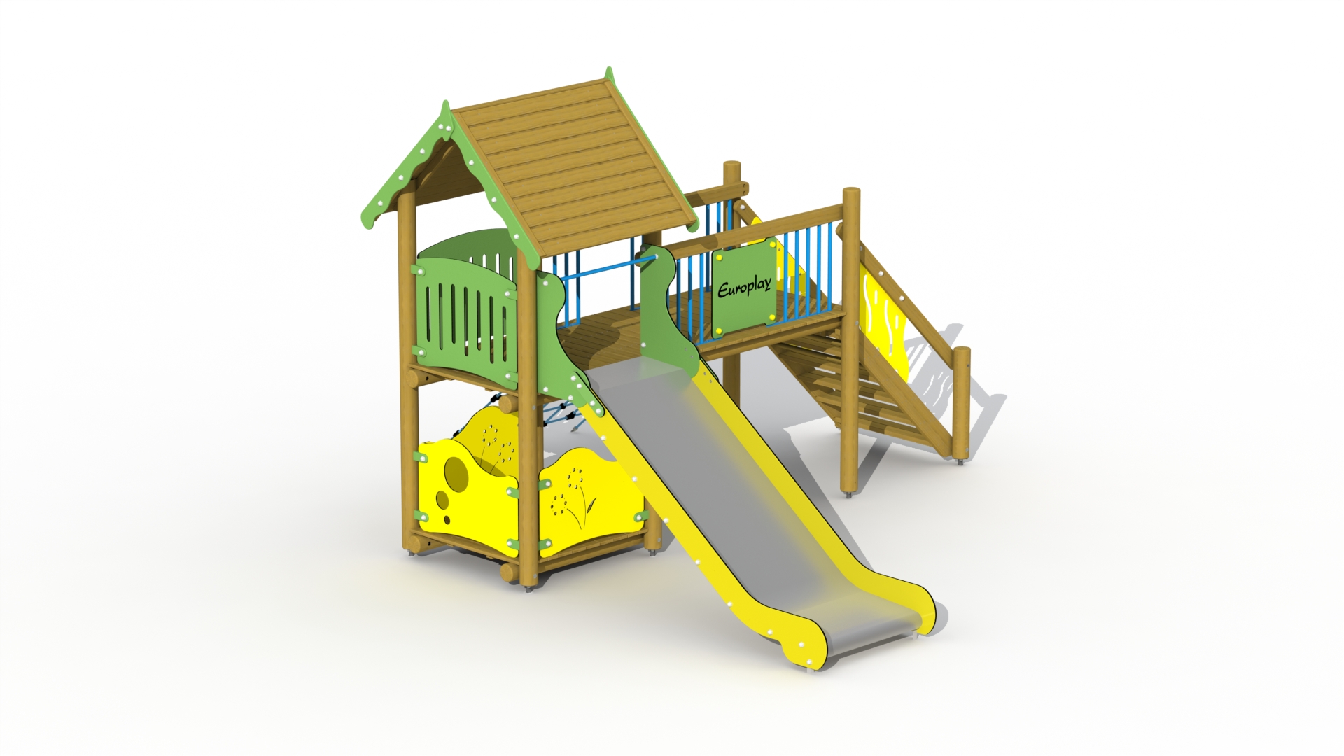 Piratenburcht (inox/RVS glijbaan)