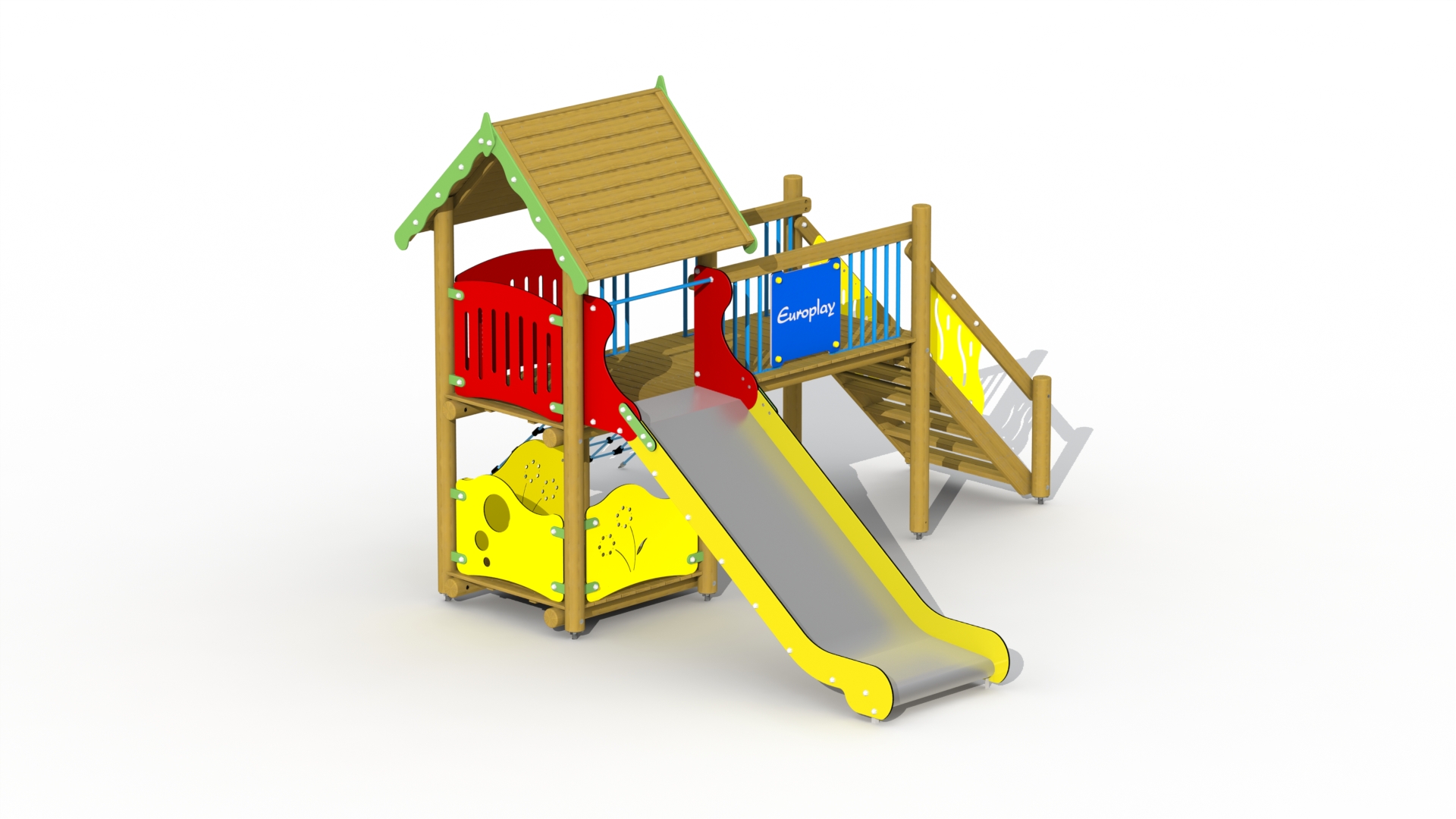 Piratenburcht (inox/RVS glijbaan)