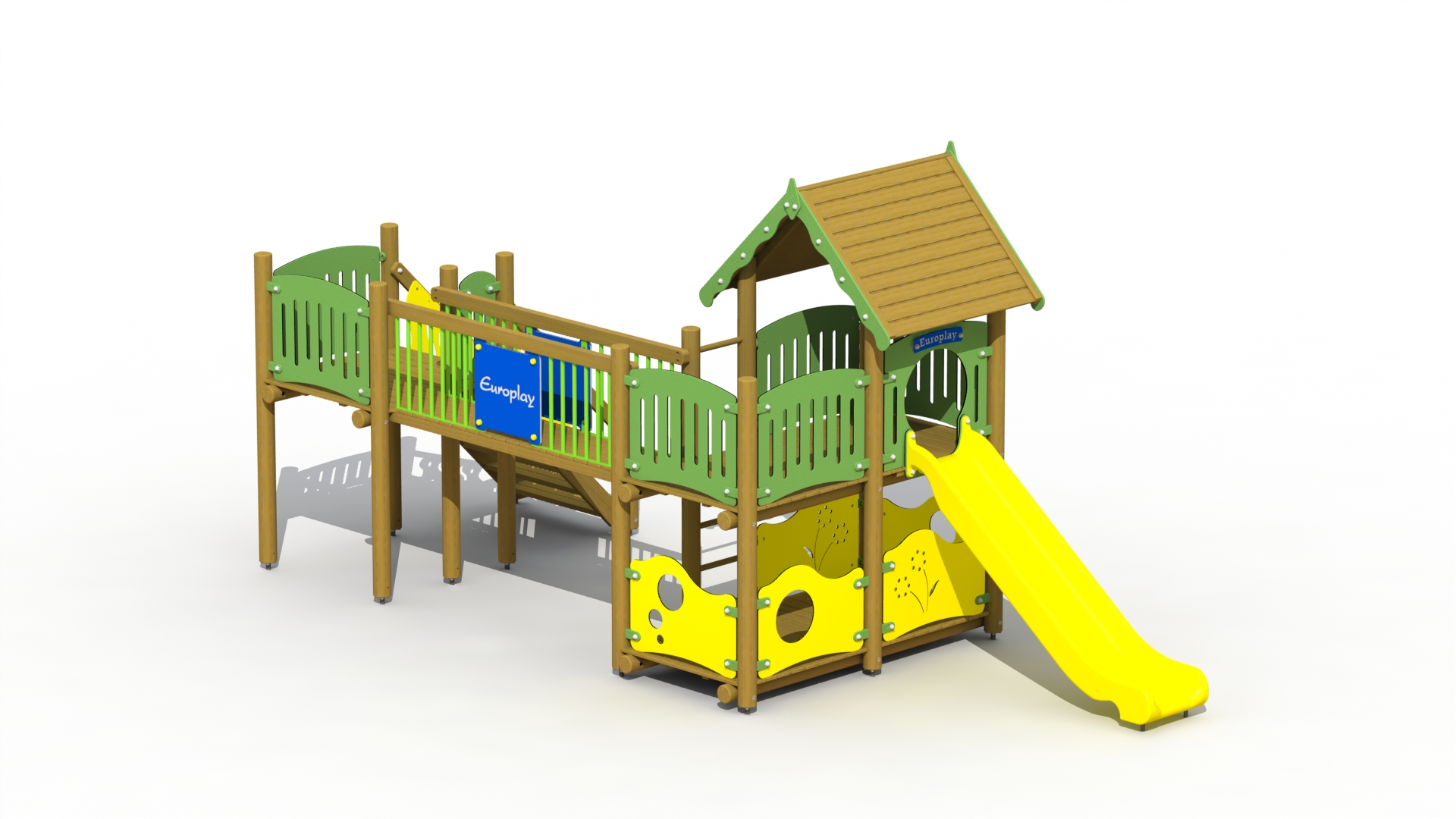 Vesting (kunststof glijbaan, vaste loopbrug)