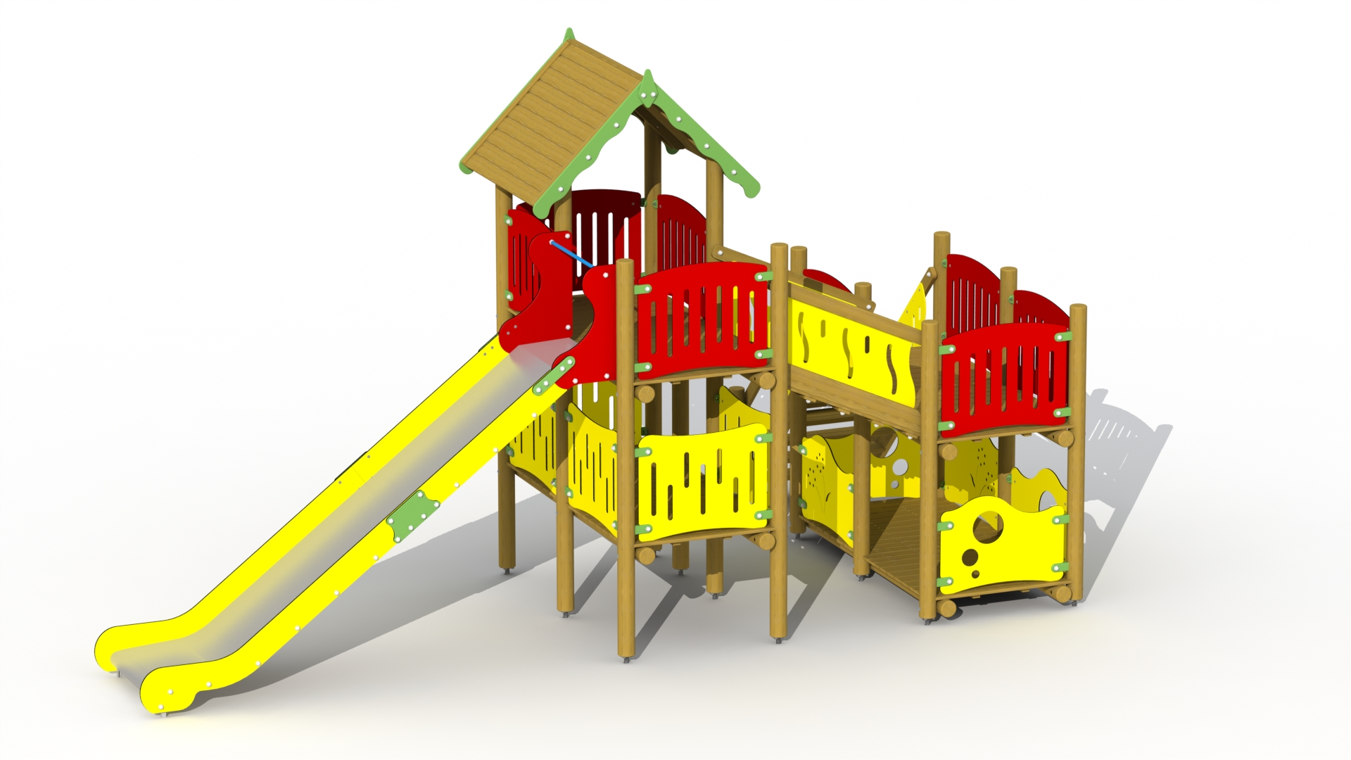 Zeeroverskasteel (hoge inox/RVS glijbaan)