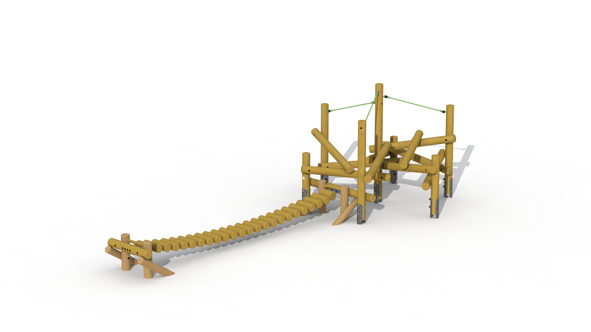 Mikado met wiebelbrug