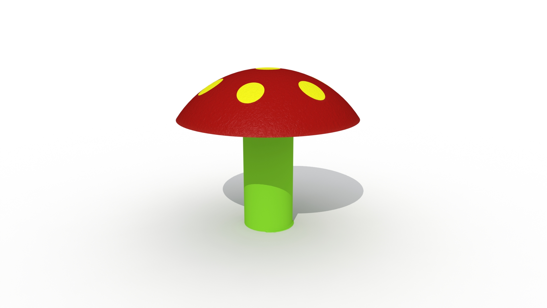 Reuzenpaddenstoel (laag model, rood met gele stippen)