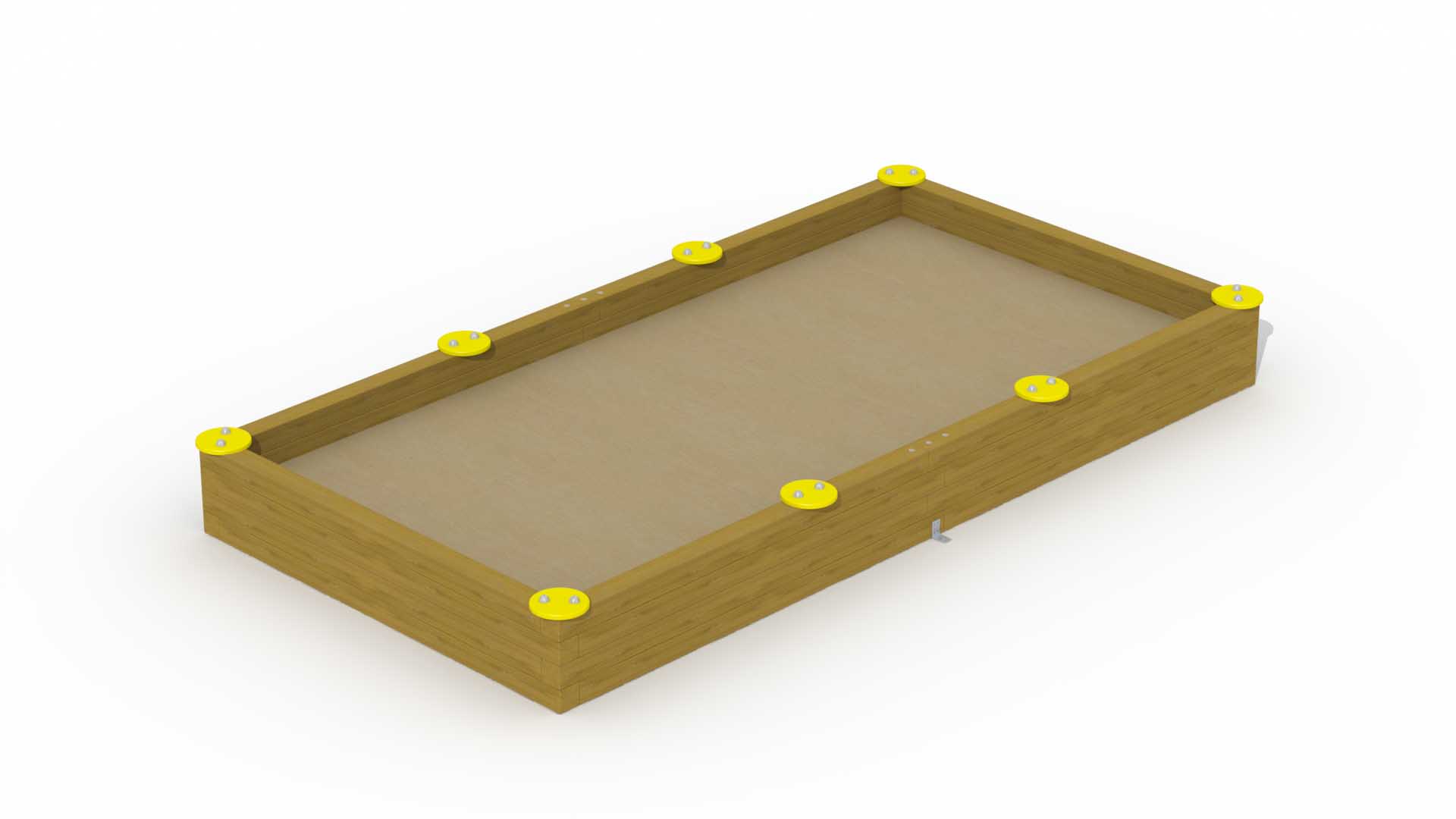 Zandbak 1,8 x 3,7 m -  met 8 zittingen