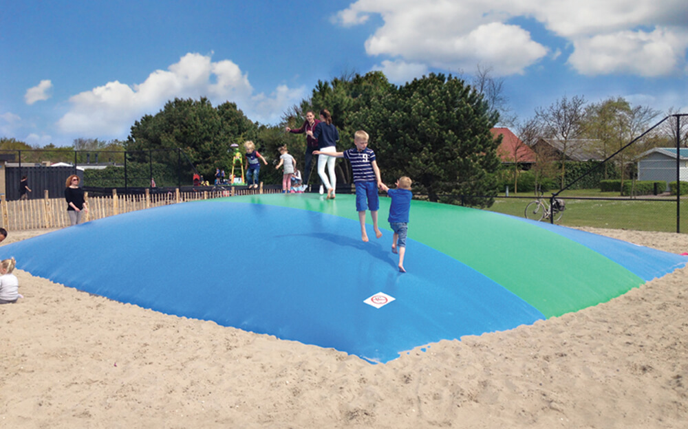 Airtrampoline 5 banen - 1453x1600 cm