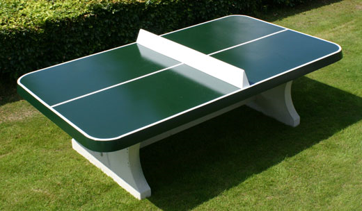 Pingpongtafel (afgeronde groen - -