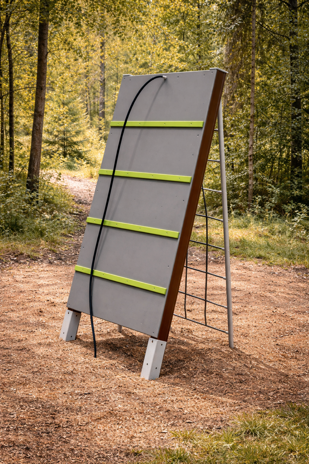 Schuine klimwand